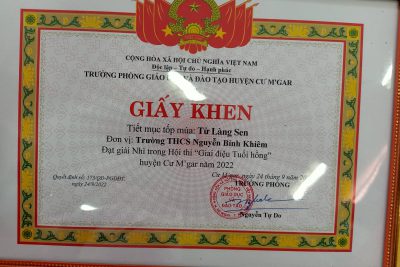 Hội thi “Giai điệu tuổi hồng” năm học 2022 – 2023